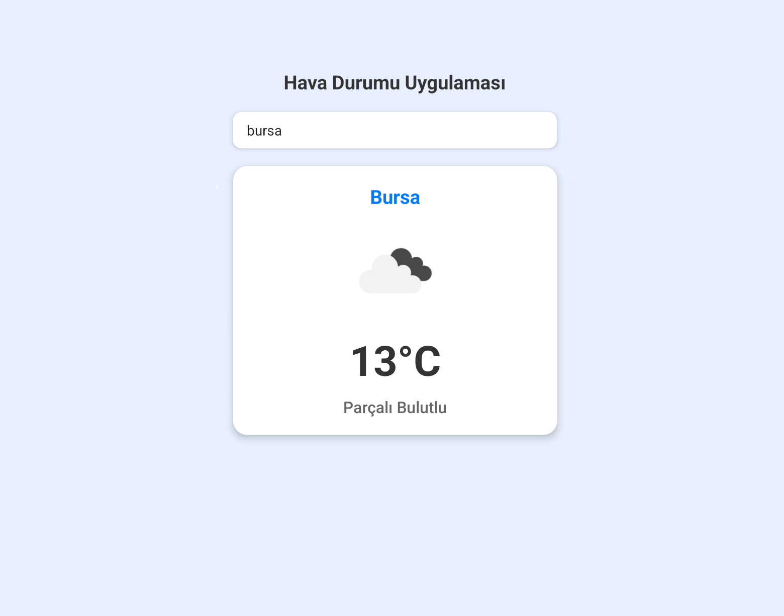 Hava Durumu Uygulaması